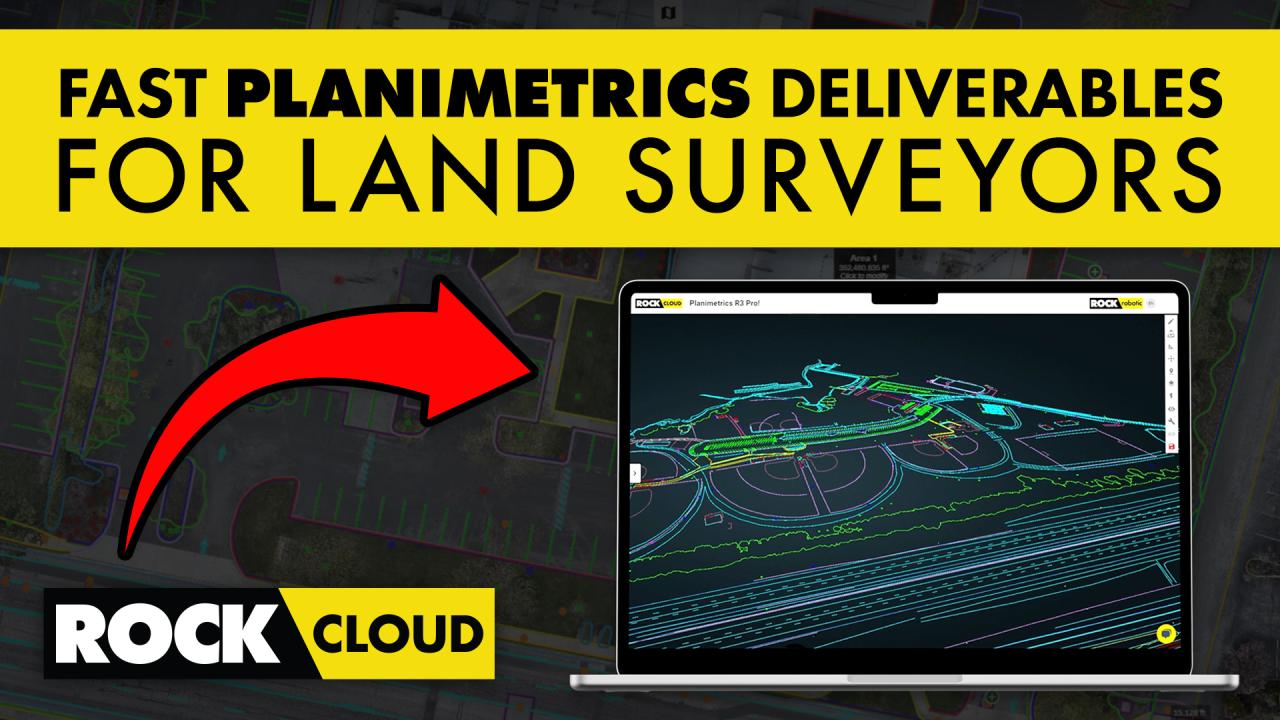 Get Planimetric Deliverables with ROCK Cloud Pro Services