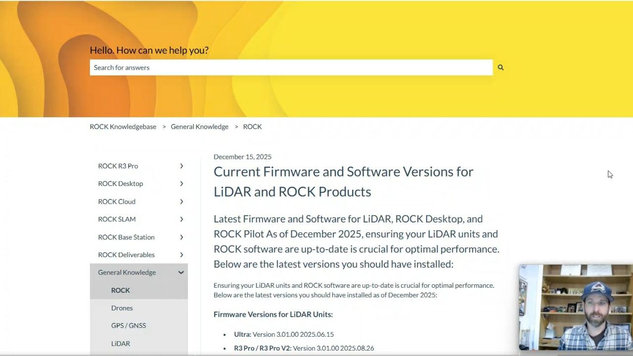 Rock LiDAR Firmware Update and 2026 Commitment
