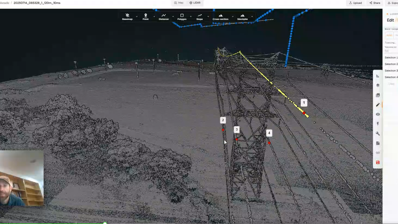 New Power Line / Tower / Pole Manual Classification in ROCK Cloud